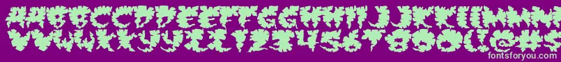 Extravirgin Font – Green Fonts on Purple Background