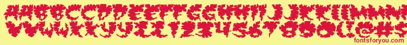 Extravirgin Font – Red Fonts on Yellow Background