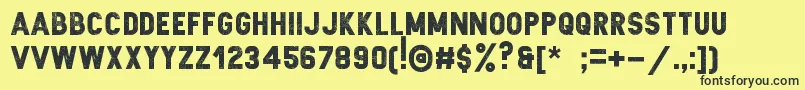 ZilapSleepDemo Font – Black Fonts on Yellow Background