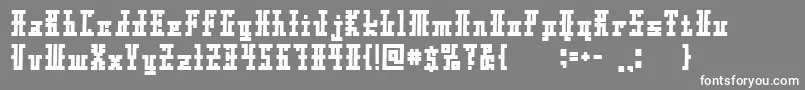 フォントXoltoRounded – 灰色の背景に白い文字