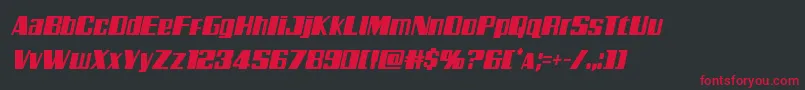 Galacticstormcondital Font – Red Fonts on Black Background