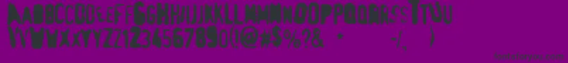 PrintFuck151 Font – Black Fonts on Purple Background