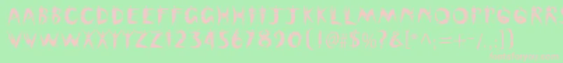 Więcej informacji o czcionce Cutoutstd Czcionka Cutoutstd – różowe czcionki na zielonym tle