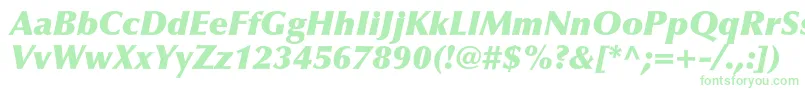 Fonte OptimaltstdXblackitalic – fontes verdes