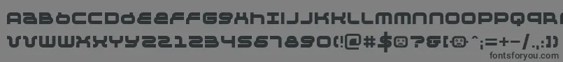 フォントNegtiv24 – 黒い文字の灰色の背景