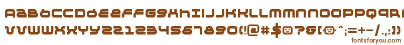 Negtiv24-fontti – ruskeat fontit valkoisella taustalla