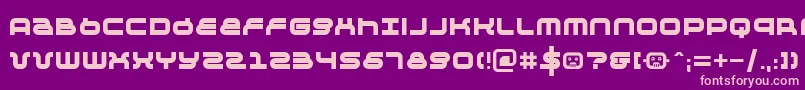 Negtiv24 Font – Pink Fonts on Purple Background