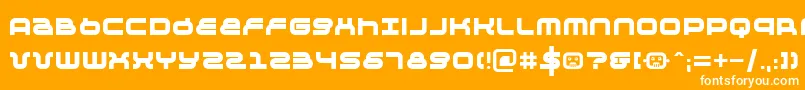 フォントNegtiv24 – オレンジの背景に白い文字