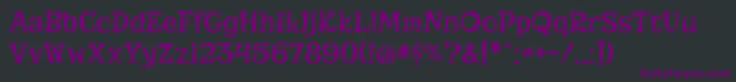 Шрифт RisqueRegular – фиолетовые шрифты на чёрном фоне