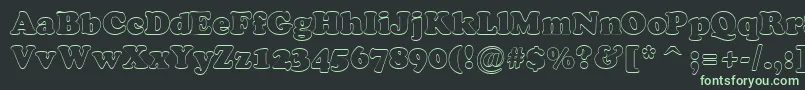 Cooper7 Font – Green Fonts on Black Background