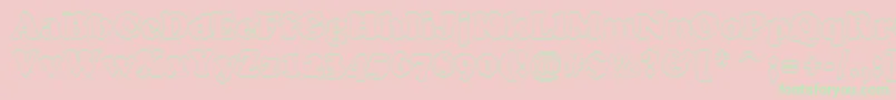 Cooper7 Font – Green Fonts on Pink Background
