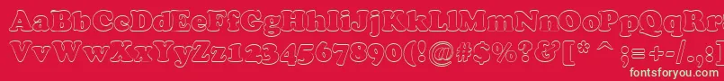 Cooper7 Font – Green Fonts on Red Background