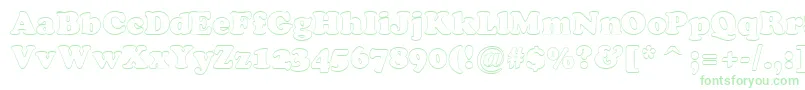 Cooper7 Font – Green Fonts on White Background
