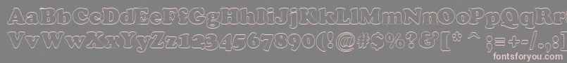 Cooper7 Font – Pink Fonts on Gray Background