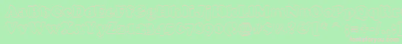 Cooper7 Font – Pink Fonts on Green Background