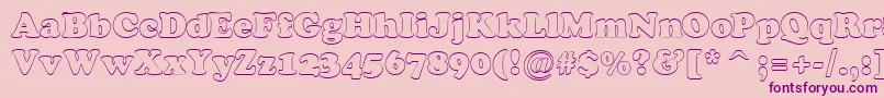 Cooper7 Font – Purple Fonts on Pink Background