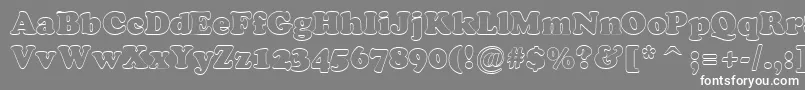 Cooper7 Font – White Fonts on Gray Background