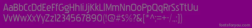 fuente PakenhamRg – Fuentes Grises Sobre Fondo Morado