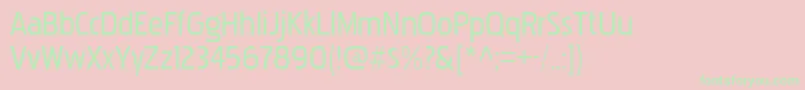 PakenhamRg Font – Green Fonts on Pink Background