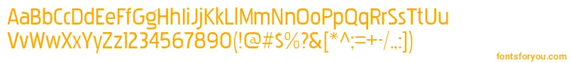 PakenhamRg-fontti – oranssit fontit valkoisella taustalla