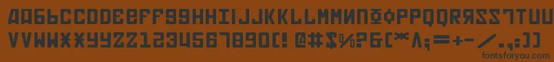 Soviet2e Font – Black Fonts on Brown Background