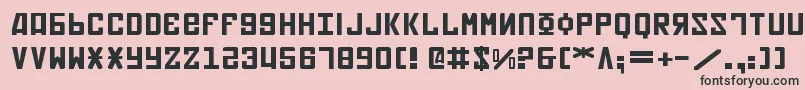 Soviet2e Font – Black Fonts on Pink Background