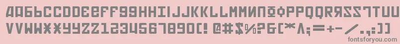 Soviet2e Font – Gray Fonts on Pink Background
