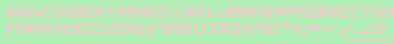 Soviet2e Font – Pink Fonts on Green Background