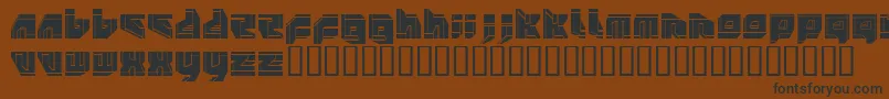 Шрифт NeopangaiaP2 – чёрные шрифты на коричневом фоне