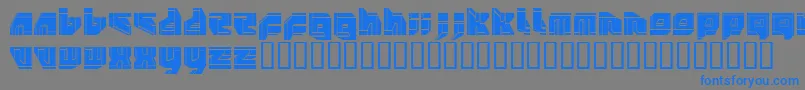 フォントNeopangaiaP2 – 灰色の背景に青い文字