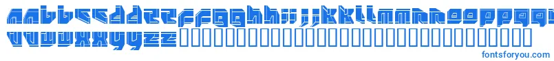 フォントNeopangaiaP2 – 白い背景に青い文字