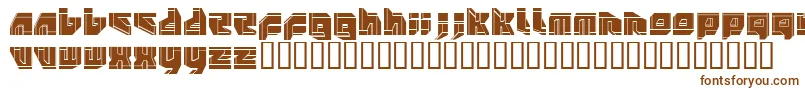 フォントNeopangaiaP2 – 白い背景に茶色のフォント