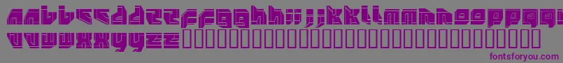 NeopangaiaP2-Schriftart – Violette Schriften auf grauem Hintergrund