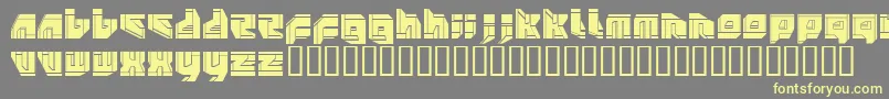 NeopangaiaP2-Schriftart – Gelbe Schriften auf grauem Hintergrund