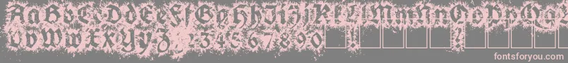 GothixFate Font – Pink Fonts on Gray Background