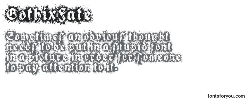 Review of the GothixFate Font
