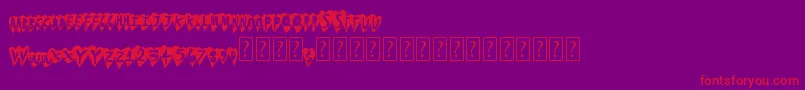Más sobre la fuente Heartbeat fuente Heartbeat – Fuentes Rojas Sobre Fondo Morado