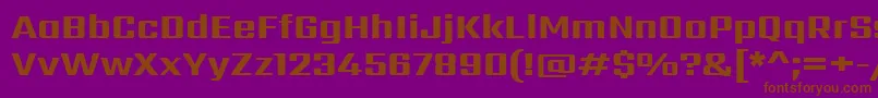 SarpanchExtrabold Font – Brown Fonts on Purple Background