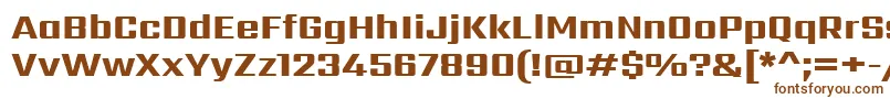 SarpanchExtrabold Font – Brown Fonts on White Background