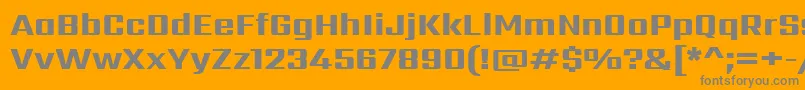 SarpanchExtrabold Font – Gray Fonts on Orange Background