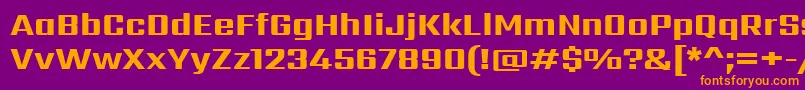 SarpanchExtrabold Font – Orange Fonts on Purple Background