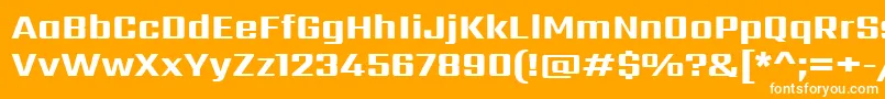 SarpanchExtrabold Font – White Fonts on Orange Background