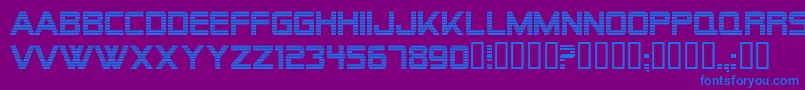 AlienEncounters Font – Blue Fonts on Purple Background