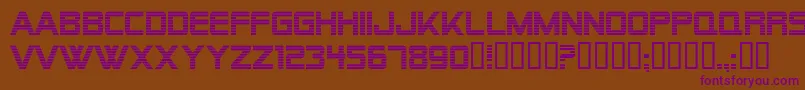 AlienEncounters Font – Purple Fonts on Brown Background