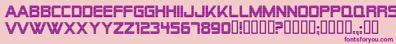 AlienEncounters Font – Purple Fonts on Pink Background