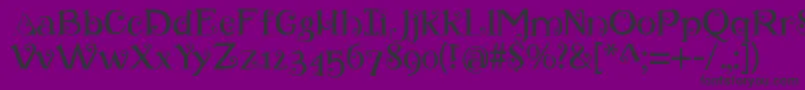 Retroloops Font – Black Fonts on Purple Background