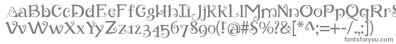 フォントRetroloops – 白い背景に灰色の文字