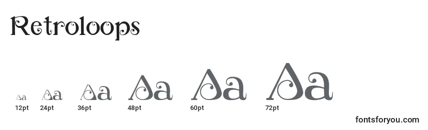 Retroloops Font Sizes