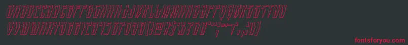 Swordtooth3Dital Font – Red Fonts on Black Background