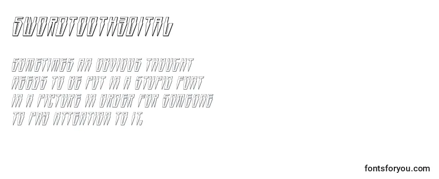 Swordtooth3Dital Font